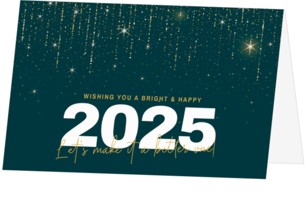 Weihnachtskarte - Sternenregen 2025