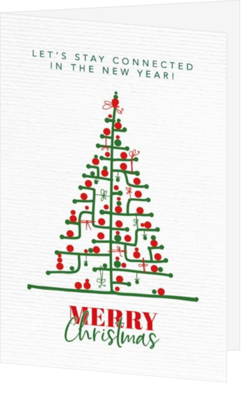 Weihnachtsbaum - weihnachtskarte 22071D