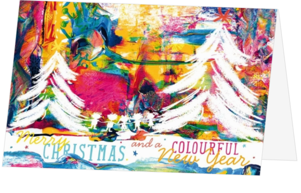 Modisch - weihnachtskarte 22037D