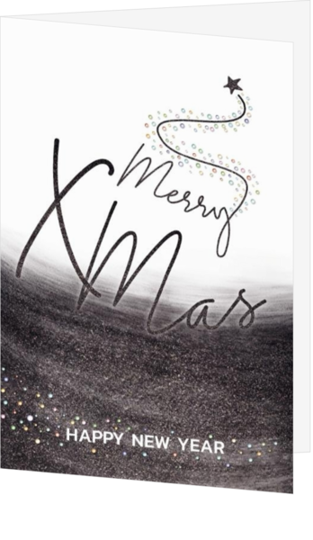 Weihnachtskarte - Merry X-mas