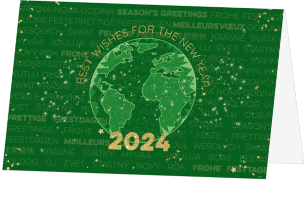 Weihnachtskarte - Grüne Welt 2024