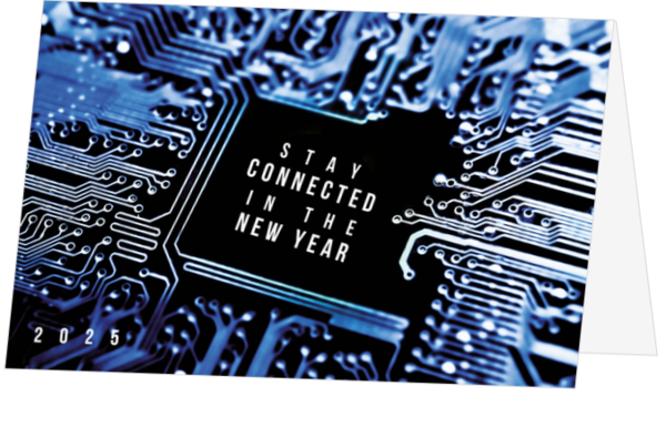 Weihnachtskarte - Stay connected in 2024