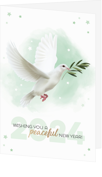 Weihnachtskarte - Friedenstaube