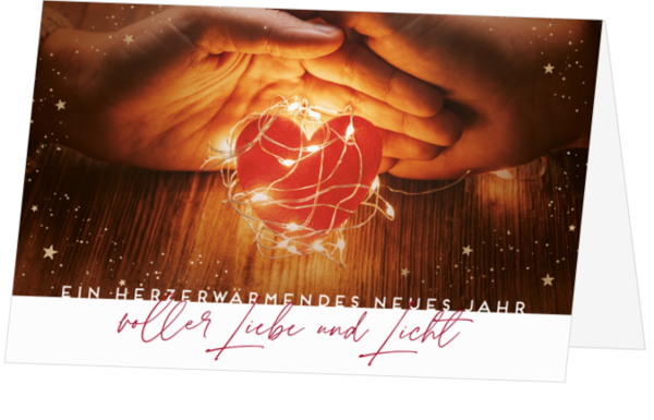 Weihnachtskarte - Liebe und Licht