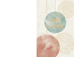 Weihnachtskarte   Kunst in Pastell Rückseite/Vorderseite